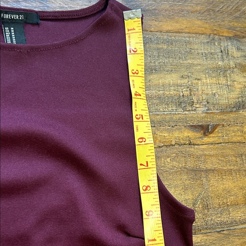 Forever 21 Sleeveless Burgundy Midi Dress - Picture 5 of 6
